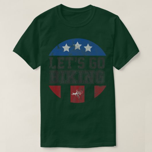 レッツゴーサイクリング – 皮肉バイクもしくは自転車に乗る人恋人727 Tシャツ (デザイン正面)