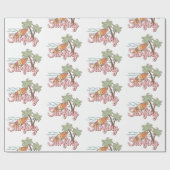 レッツゴーサーフィンサマーサーフボードパターン ラッピングペーパー (フラット)