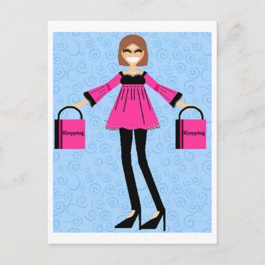 レッツゴーショッピングはがき ポストカード (正面)