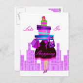 レッツゴーショッピング ポストカード (正面/裏面)