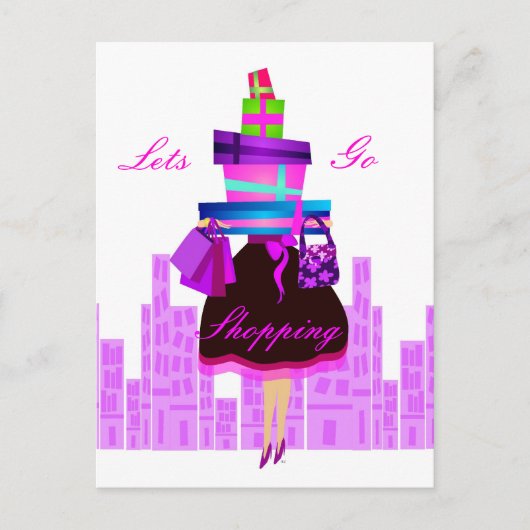 レッツゴーショッピング ポストカード (正面)