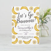 レッツゴーバナナス誕生日招待状 招待状 (スタンド正面)