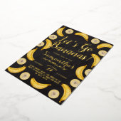 レッツゴーバナナス誕生日 箔招待状 (回転した状態)