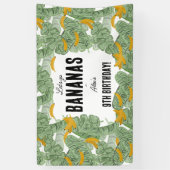 レッツゴーバナナバナナトロピカル誕生日テーマ 横断幕 (縦)