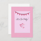 レッツゴーパーティー招待状 出欠カード (正面/裏面)