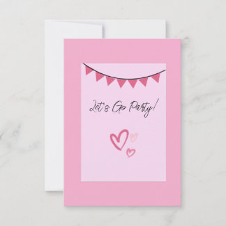 レッツゴーパーティー招待状 出欠カード