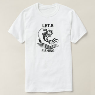レッツゴーフィッシング ヴィンテージ グラフィックTシャツ Tシャツ