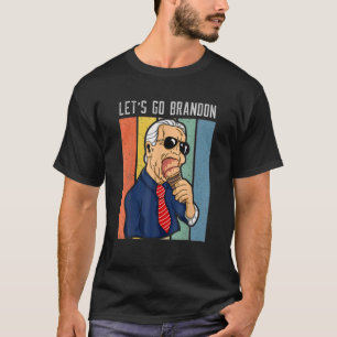 レッツゴーブランおもしろいドンアイスクリームコーンミーム Tシャツ