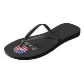 レッツゴーブランドンバイデン氏チャントアメリカンフラグ ビーチサンダル (アングル)