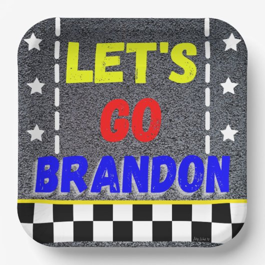 レッツゴーブランドン紙プレート ペーパープレート (正面)