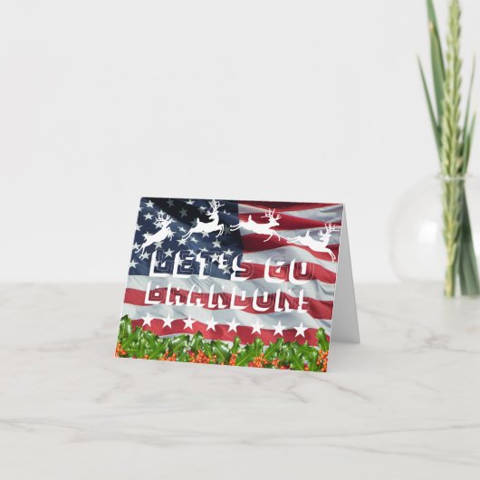 レッツゴーブランドン！ クリスマスカード カード (正面)