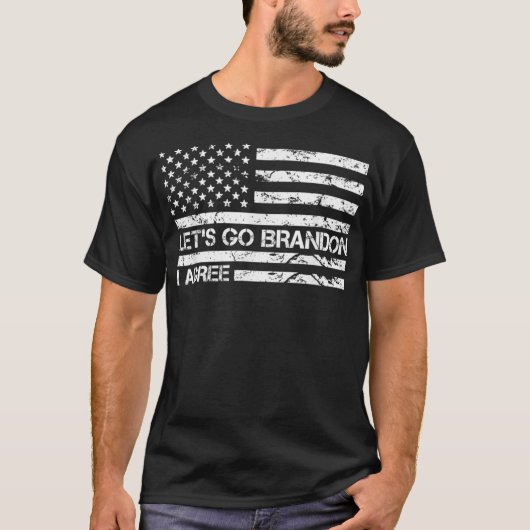 レッツゴーブランドン 賛同 トランプ おもしろ Biden Tシャツ (正面)