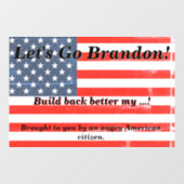 レッツゴーブラン怒ドン米国市民国旗 ウィンドウサイン (シート)