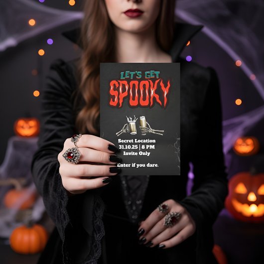 レッツゴー不気味ハローウィンパーティ招待状 | かわいい 招待状