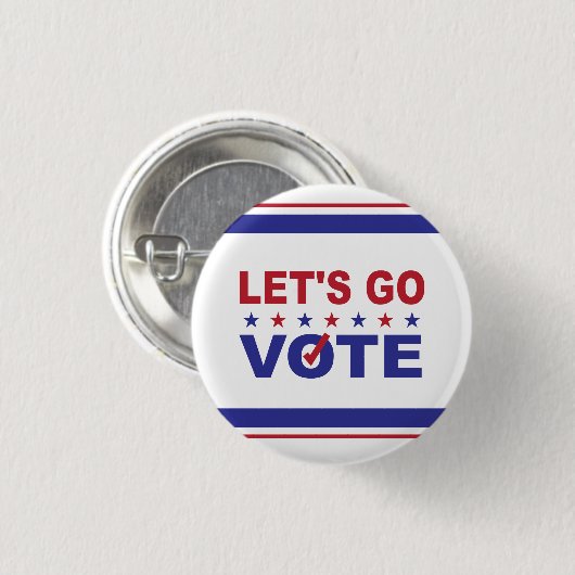 レッツゴー投票 缶バッジ (正面&裏面)