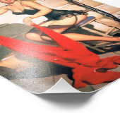 レッツゴー狩り-ヴィンテージのピンアップアート フォトプリント            (角)