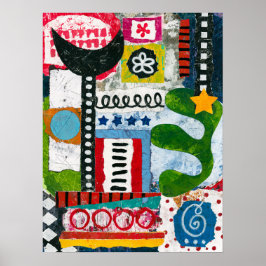 レッツゴー踊りポスターウォールアート ポスター