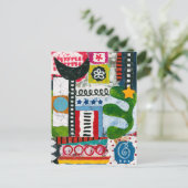 レッツゴー踊り葉書 ポストカード (スタンド正面)