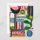 レッツゴー踊り葉書 ポストカード (正面/裏面)