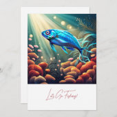 レッツゴー魚釣り招待状 招待状 (正面/裏面)