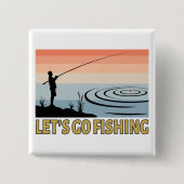 レッツゴー魚釣り 缶バッジ (正面)