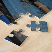 レッツゴー魚釣り- Catパズル- 16x20 - 520個 ジグソーパズル (側面)