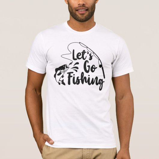 レッツゴー魚釣り Tシャツ (正面)