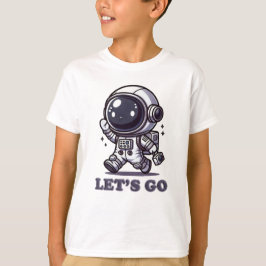 レッツゴー – かわいい宇宙飛行士の冒険Tシャツ Tシャツ
