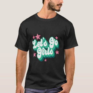 レッツゴー ガールズパーティー ブライズメイドパーティー ウェディング レトロ Tシャツ