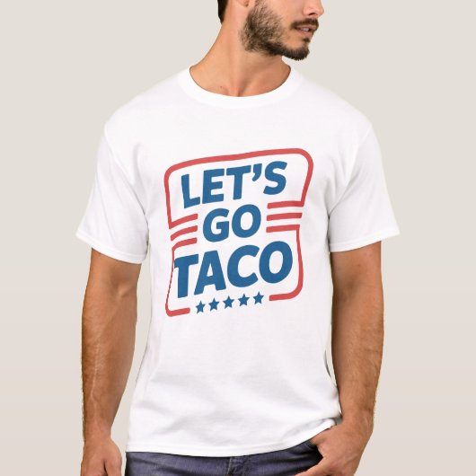 レッツゴー タコ トランプ ミーム - 面白い政治パロディ Tシャツ (正面)