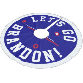 レッツゴーBrandon Metalオーナメント ブラッシュドポリエステルツリースカート (アングル)