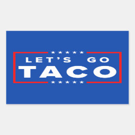 レッツゴーTacoステッカー 長方形シール