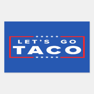 レッツゴーTacoステッカー 長方形シール