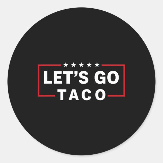 レッツゴーTaco 6 ラウンドシール (正面)