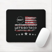 レッツゴーTaco 8647米国国旗86 47人女性2 マウスパッド (マウス)