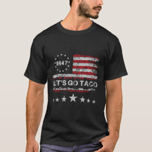 レッツゴーTaco 8647米国国旗86 47人女性2 Tシャツ