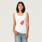 レッツサマーアイスクリームのイチゴ割りシャツ Tシャツ (正面フル)