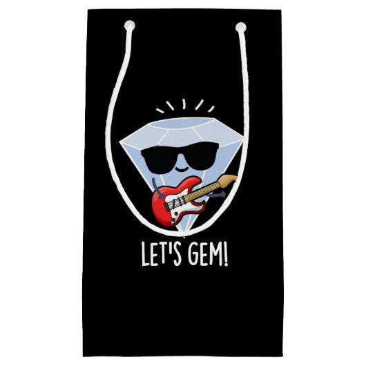 レッツジェムジュエルおもしろいプンダークBG スモールペーパーバッグ (正面)