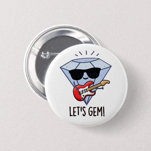 レッツジェムジュエルおもしろいプン 缶バッジ (正面&裏面)