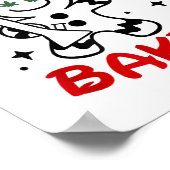 レッツジンジャーブレッドマンウィード焼いたクリスおもしろいム ポスター (角)