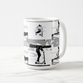 レッツスクーのまわりにト – スタントスクーターライダー コーヒーマグカップ (正面右)