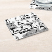 レッツスクーのまわりにト – スタントスクーターライダー スクエアペーパーコースター (アングル)