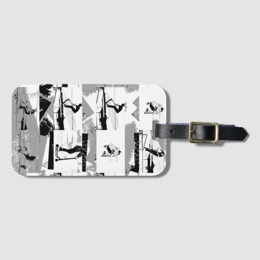 レッツスクーのまわりにト – スタントスクーターライダー ラゲッジタグ (正面横)