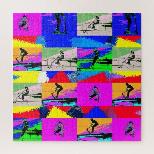 レッツスクート – スタントスクーターライダー ジグソーパズル (縦)
