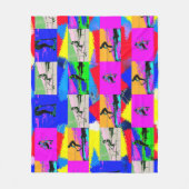 レッツスクート – スタントスクーターライダー フリースブランケット (正面)