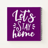 レッツステイホームパープル ノートブック (裏面)