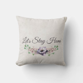 レッツステイホームフローラウォーターカラー クッション