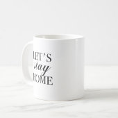 レッツステイホームマグ コーヒーマグカップ (正面左)
