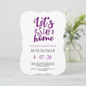 レッツステイホーム誕生日ハッピーアワー仮想パーティー セーブザデート (スタンド正面)