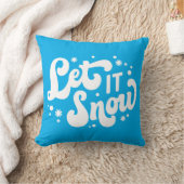 レッツスノーウィンターデザイン クッション (ブランケット)